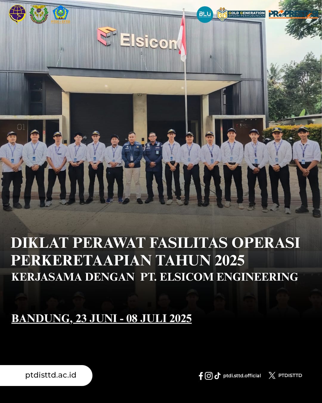 PTDI-STTD bekerjasama dengan PT. Elsicom Engineering menyelenggarakan Diklat Perawat Fasilitas Operasi Perkeretaapian