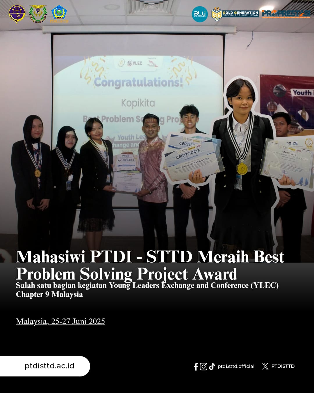 Mahasiswi PTDI-STTD kembali menorehkan prestasi di kancah internasional!