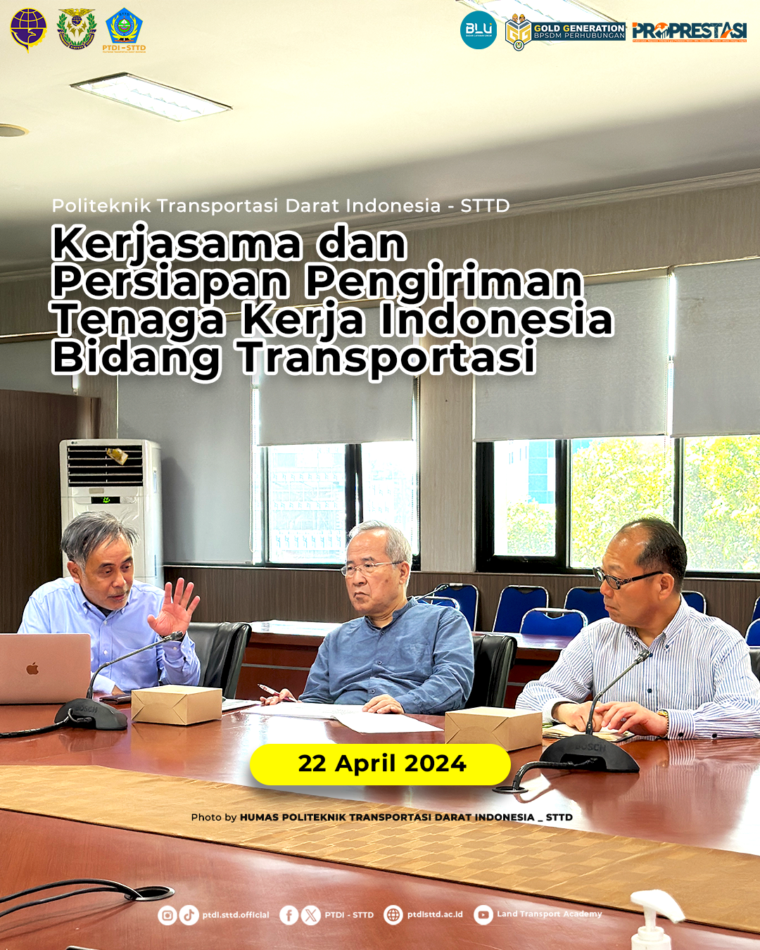 Politeknik Transportasi Darat Indonesia - STTD menerima kunjungan dari Eka Jaya Berrindo.